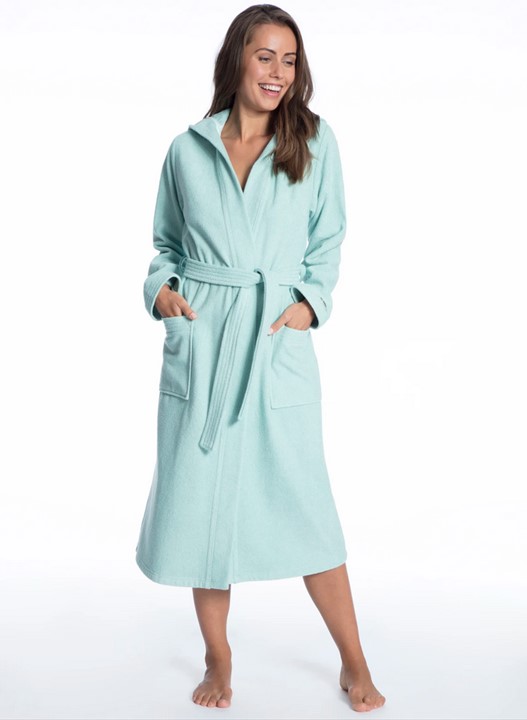 Taubert turkoosi, hupullinen kylpytakki - Kylpytakit - 045070 - 1