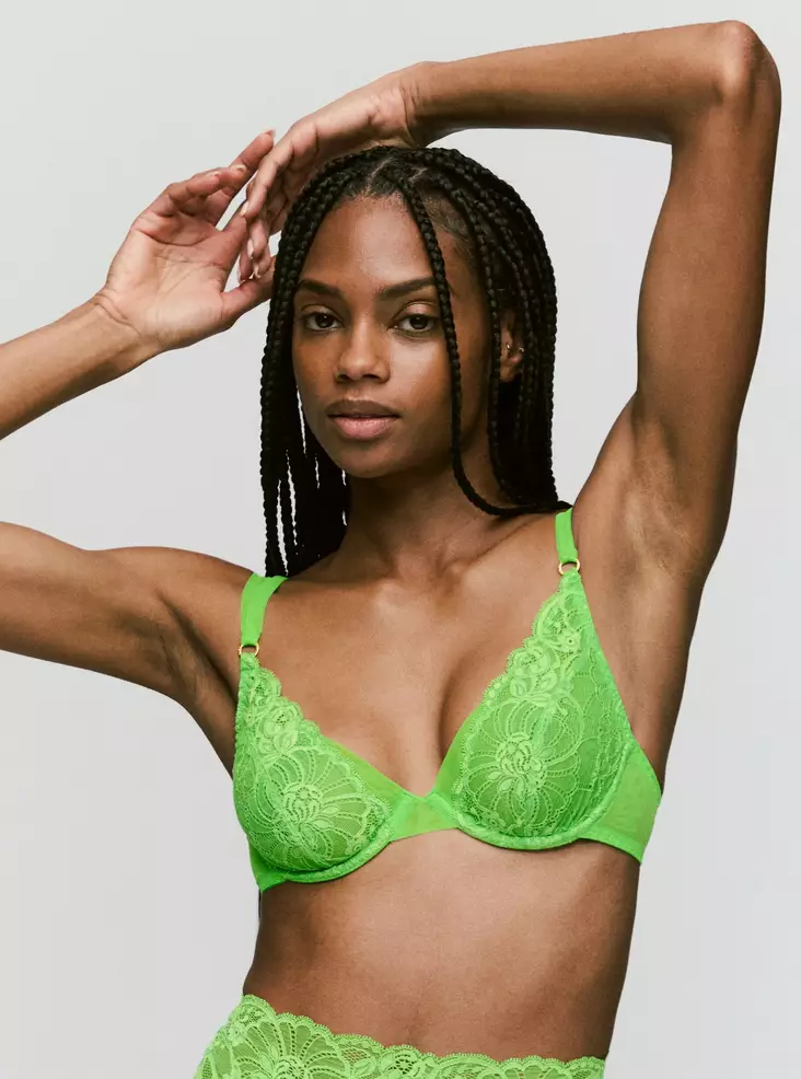 Sarda vihreät pitsiliivit - Kaarituelliset rintaliivit - 047170 - 1