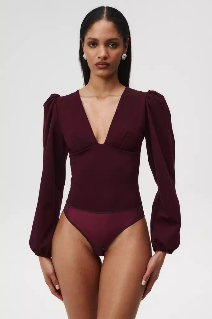 Undress Code viininpunainen body - Bodyt - 047981 - 1