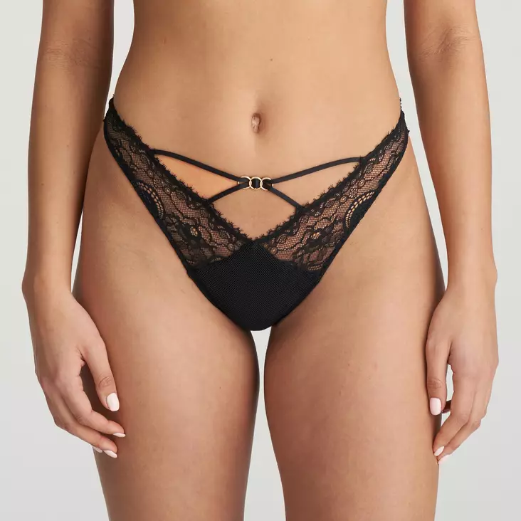 Marie Jo mustat, pitsiset stringit - String-alushousut - 046213 - 1