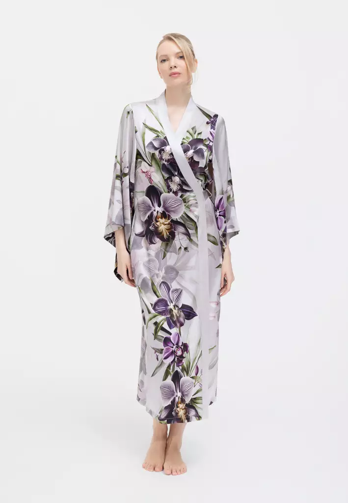 Marc & Andre harmaa kimono - Aamutakit - 048003 - 1