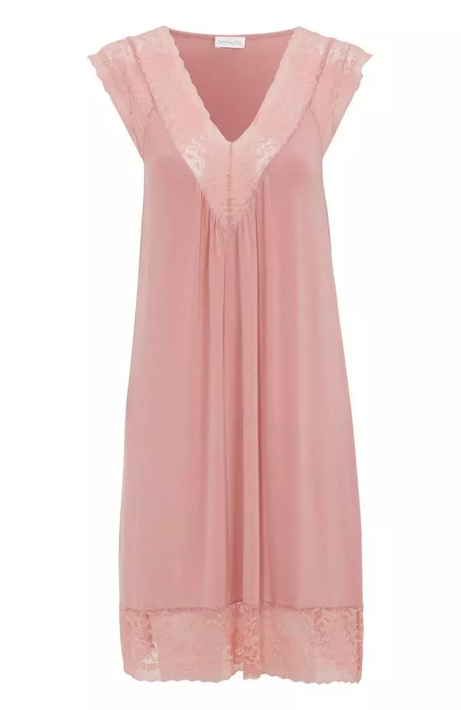 Damella lyhyt vaaleanpunainen yöpaita - Yöpaidat - 043974 - 1