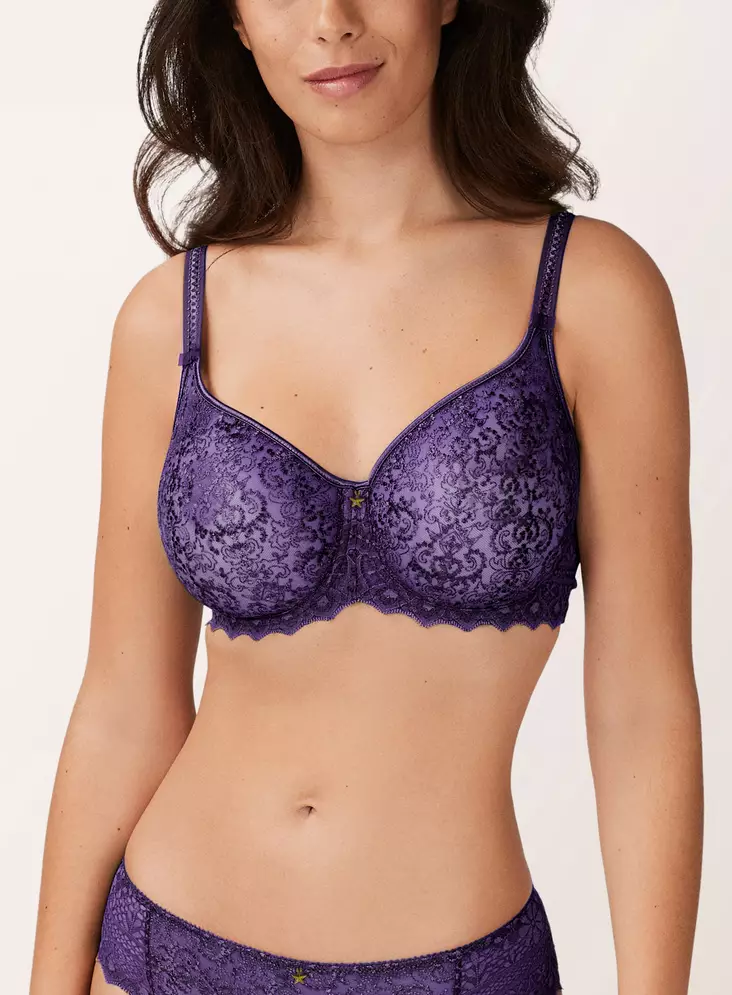 Empreinte tumman violetit pitsiliivit - Kokokuppiset rintaliivit - 046194 - 1