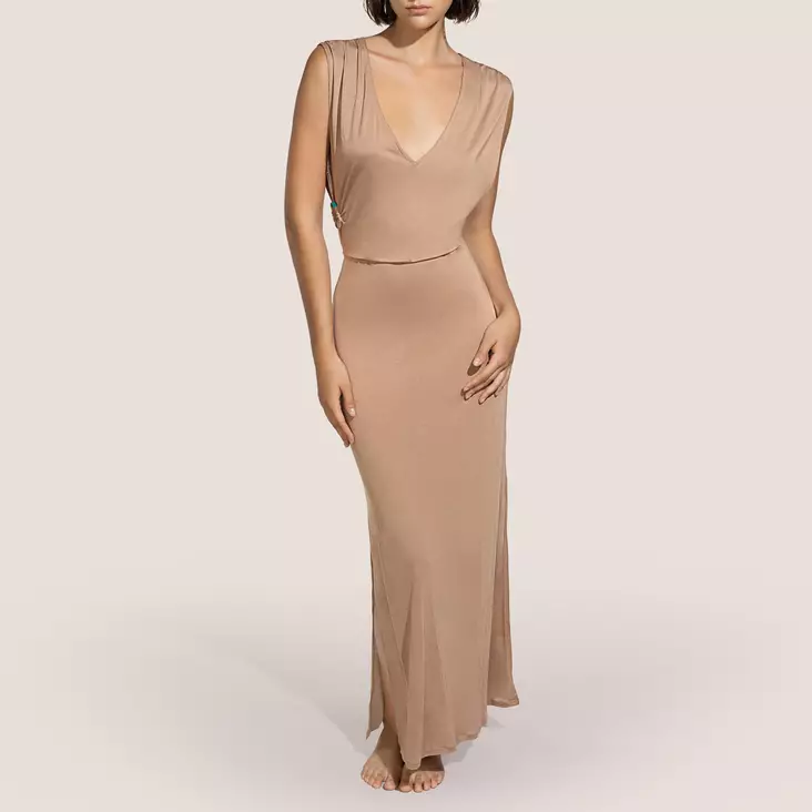 Andres Sarda ruskea rantamekko - Ranta-asut - 046455 - 1