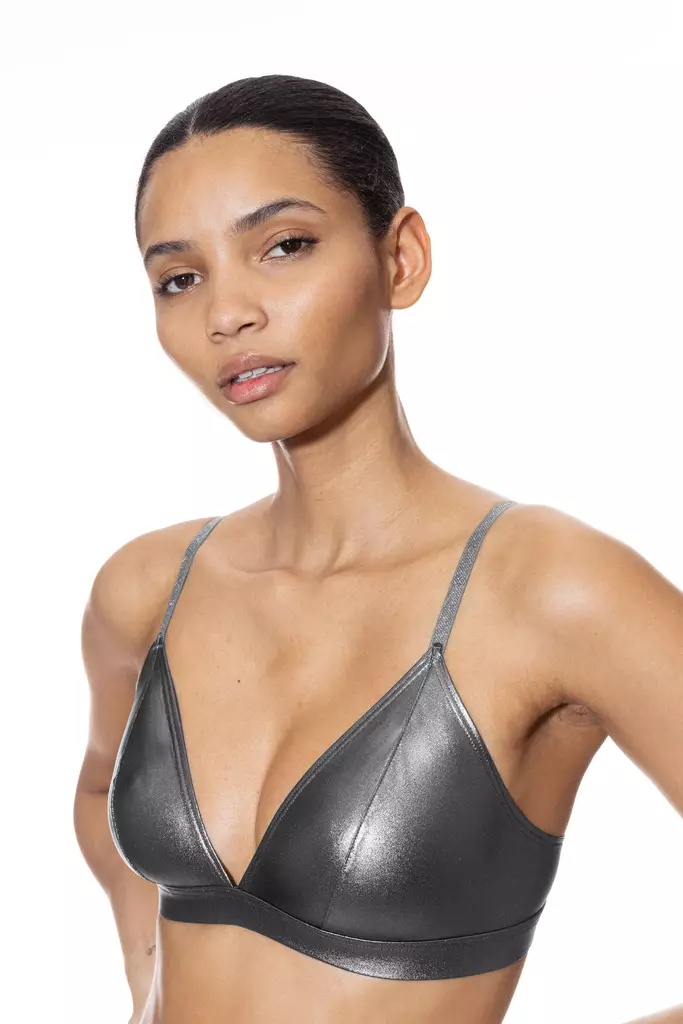 Mey hopeiset, kaarettomat liivit - Bralette - 047085 - 1