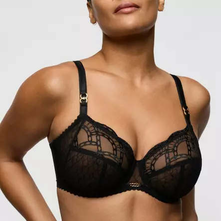 PrimaDonna mustat pitsiliivit - Kokokuppiset rintaliivit - 047806 - 1