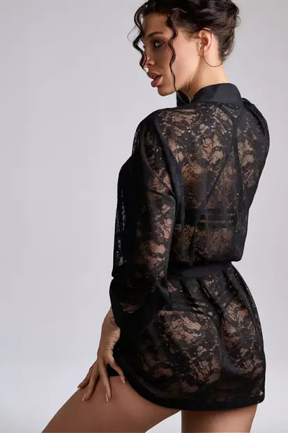 Marlies Dekkers pitsinen aamutakki - Aamutakit - 046867 - 1