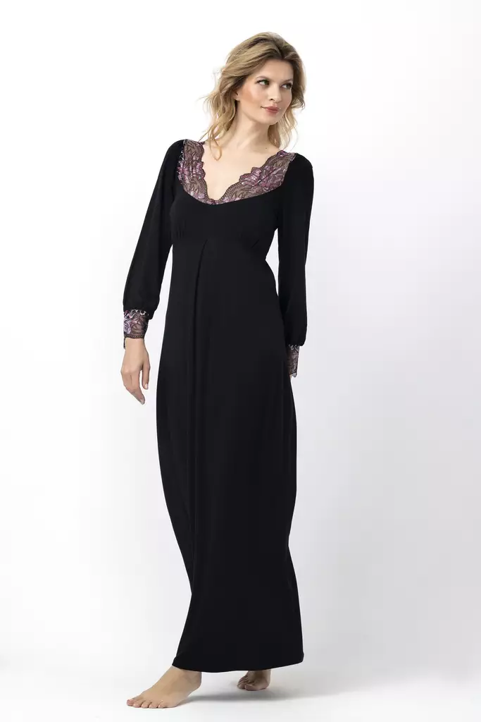 Vanilla pitkähihainen yöpaita - Yöpaidat - 044517 - 1