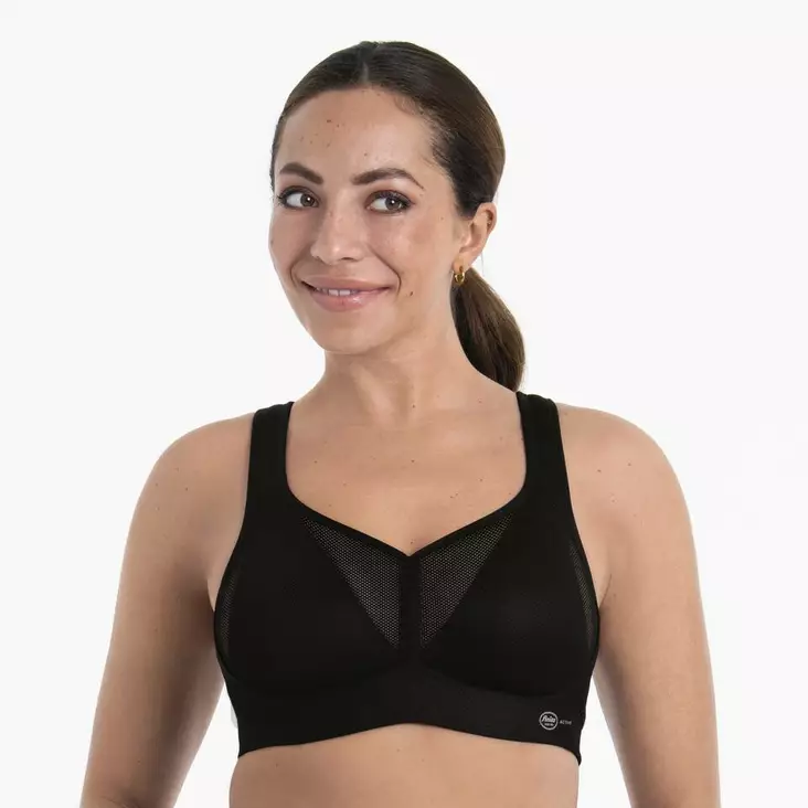 Anita mustat, topatut urheiluliivit - Urheiluliivit - 047738 - 1