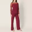 Marie Jo viininpunainen pyjama - Pyjamat - 043329 - 2