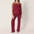 Marie Jo viininpunainen pyjama - Pyjamat - 043329 - 3