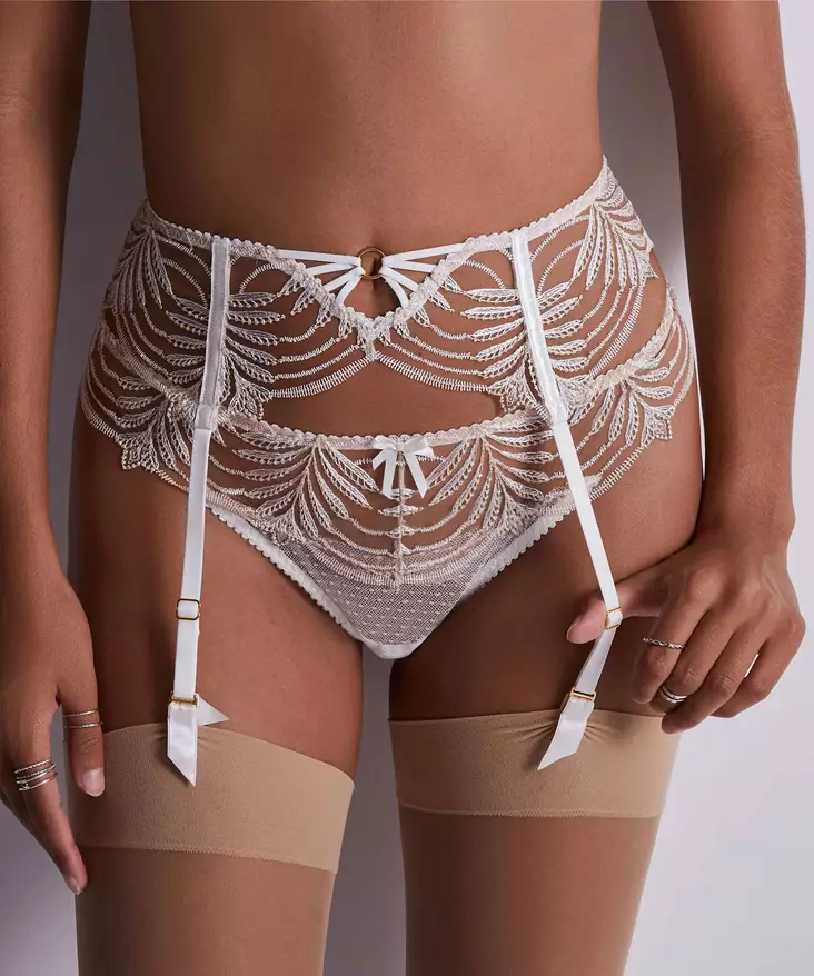 Aubade vaalea sukkanauhavyö - Sukkanauhavyöt - 046569 - 1