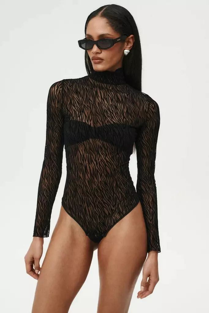 Undress Code kuviollinen body - Bodyt - 047979 - 1
